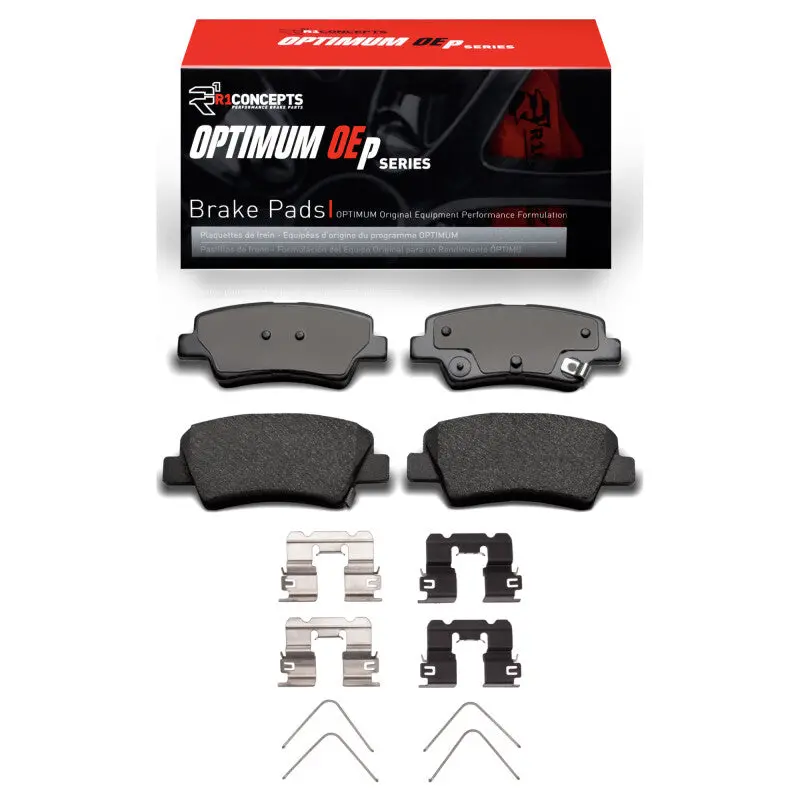 R1 Optimum Oe Rear Brake Pad & Hardware Kit For 2018–2020 Hyundai Elantra Gt 1