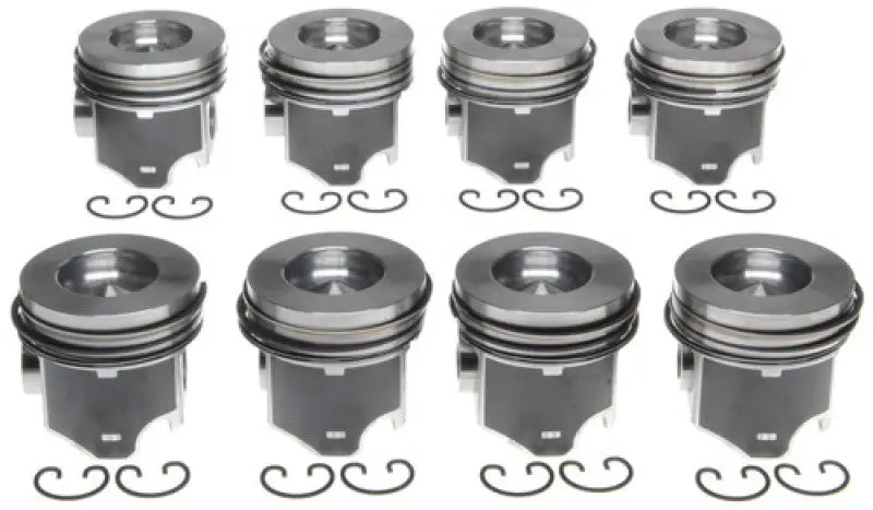 Mahle Oe-Style Piston Set For Navistar Maxxforce 7 6.4L Diesel – 0.25Mm Oversize, 8-Piece 1