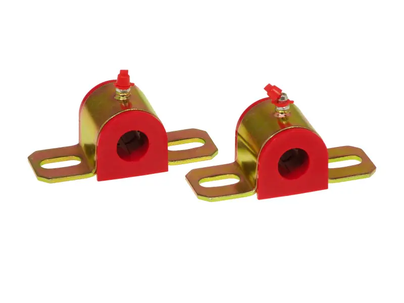Prothane Greasable Sway Bar Bushings – Universal 13/16" Id, Type B Bracket, Red Polyurethane 1