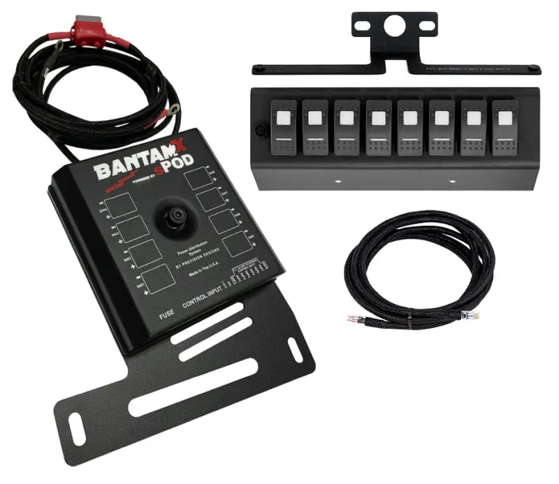 Spod Bantamx Red Led Switch Panel For 2007–2008 Jeep Wrangler Jk 1