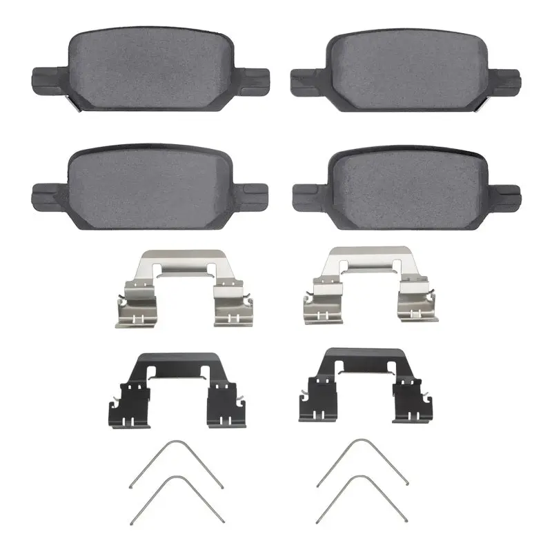 R1 Rear Performance Brake Pad & Hardware Kit For 2021–2022 Chevrolet Colorado – Off-Road & Tow Ready 1