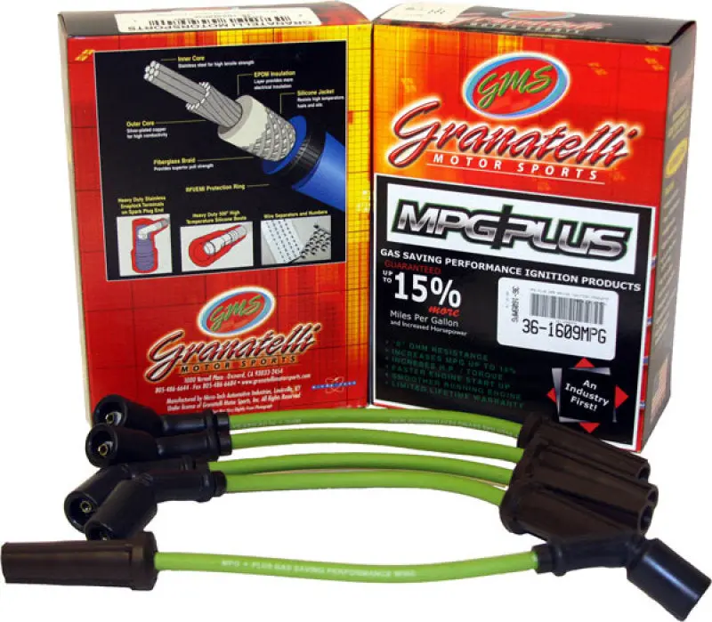 Granatelli Mpg Plus Ignition Wire Set For 1980–1984 Cadillac Deville, Concours, And Dts – 8-Cylinder 6.0L V8 1