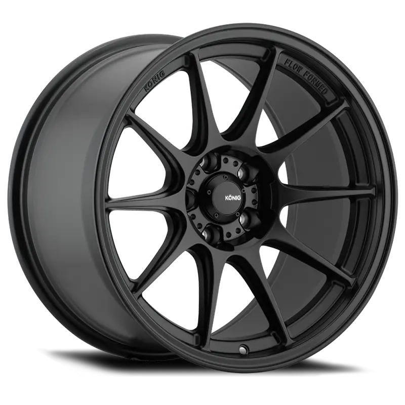 Konig Dekagram Alloy Wheel — 18X9.5", 5X100 Pcd, Et35, Semi-Matte Black 1