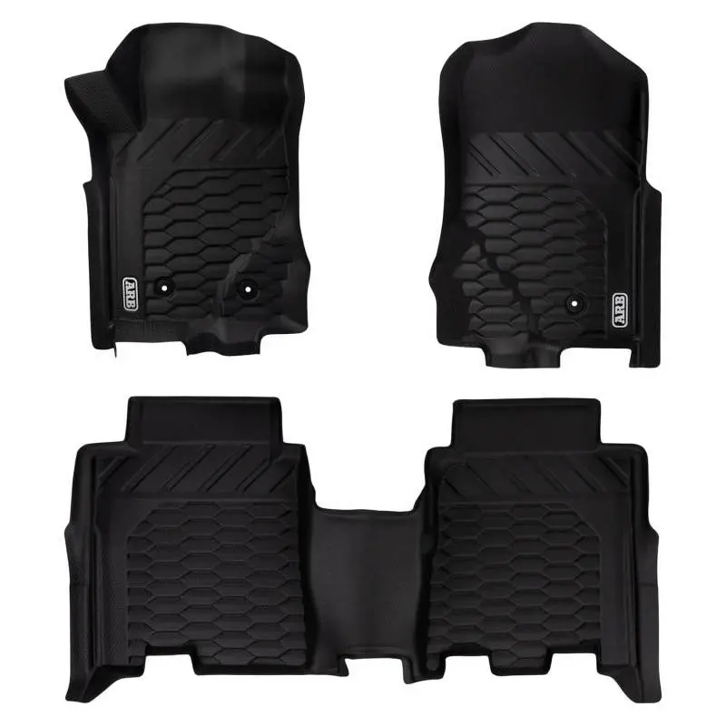 Arb All-Weather Floor Liners For 2021+ Ford Bronco – Front & Rear, Black 1