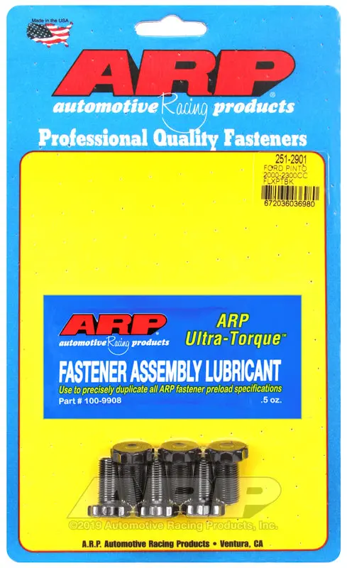 Arp Flexplate Bolt Kit For Ford Pinto 2.0L–2.3L Engines 1