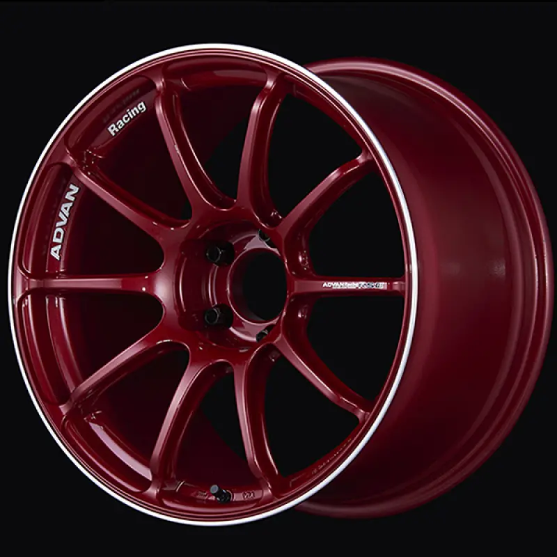 Advan Rsiii Racing Wheel — 18X8.0", +48Mm Offset, 5X100 Pcd, 63.1Mm Bore, Candy Red Finish 1
