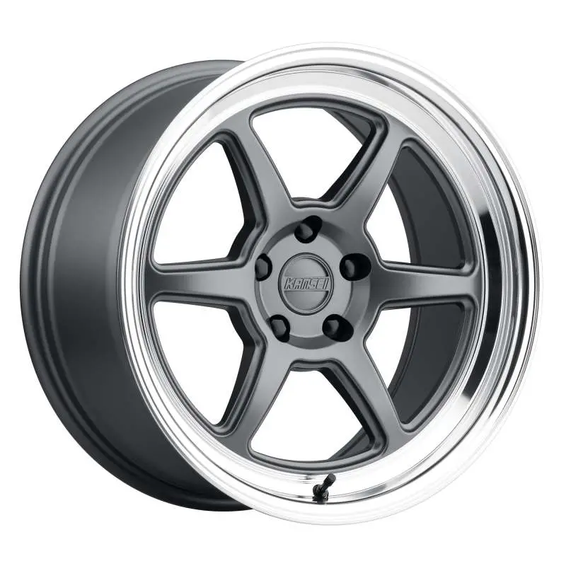 Kansei K14G Roku 18X9.5 Matte Grey & Machined Lip Wheel – 5X120, 22Mm Offset, 72.56Mm Bore 1