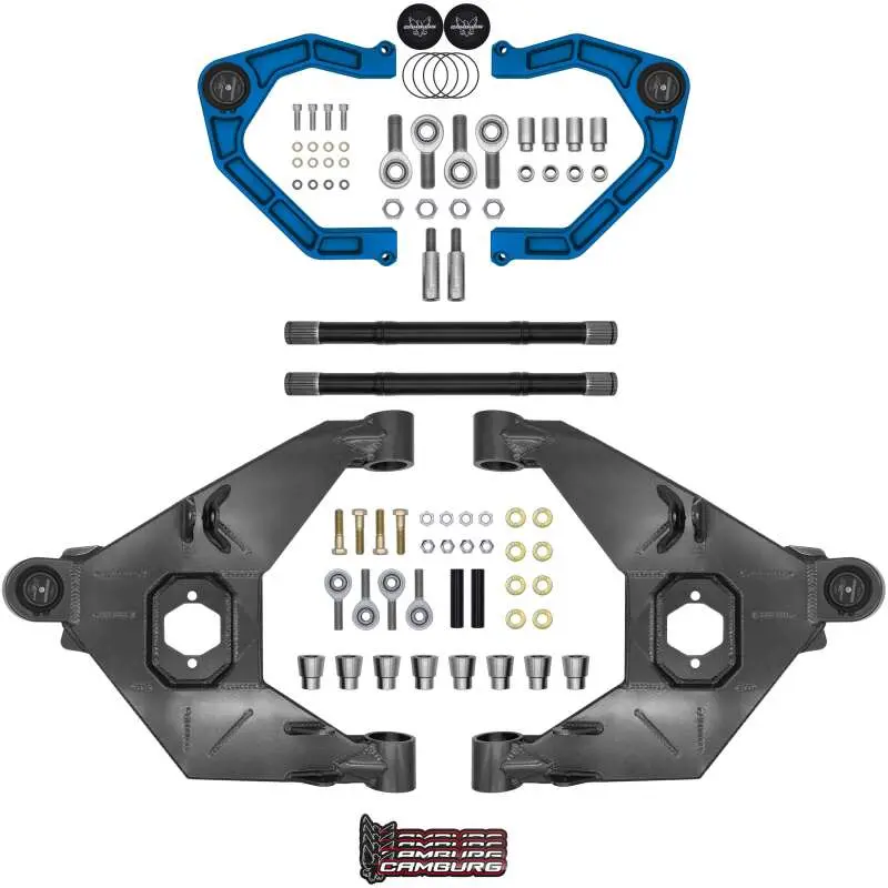 Camburg Trail Series Long-Travel Suspension Kit For 2021–2025 Ford Bronco – Includes Billet Xj Upper Control Arms, King Blue Finish 1