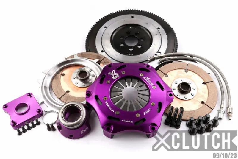Xclutch Twin-Plate Ceramic Clutch Kit (7.25″) For 2007–2017 Mitsubishi Lancer Evolution X 2.0L 1