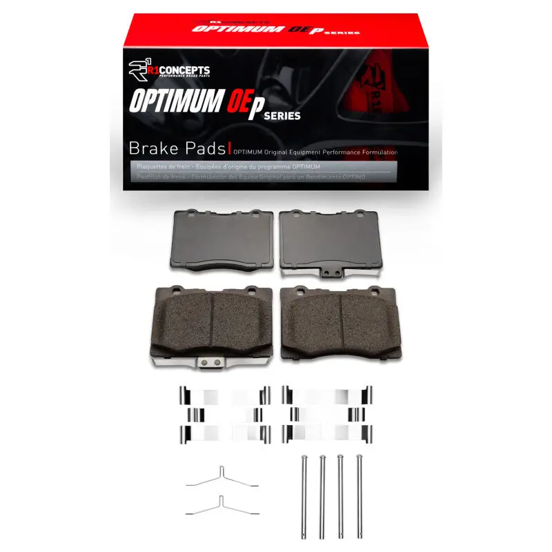 R1 Front Brake Pad & Hardware Kit For 2005–2012 Acura Rl – Oe-Matched Optimum Performance 1