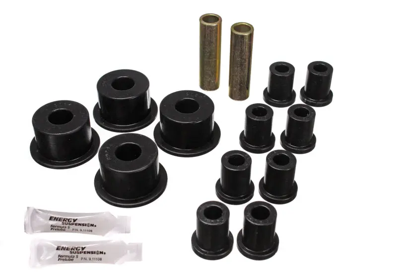 Energy Suspension Black Rear Leaf Spring Bushing Kit For 1965–1972 Dodge Charger (2″ Main Eye) 1