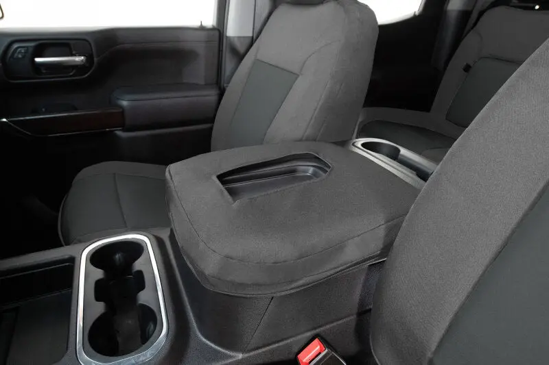 Covercraft Precisionfit Front Row Seat Covers For 2019–2024 Dodge Ram 2500 – Silver/Charcoal 1
