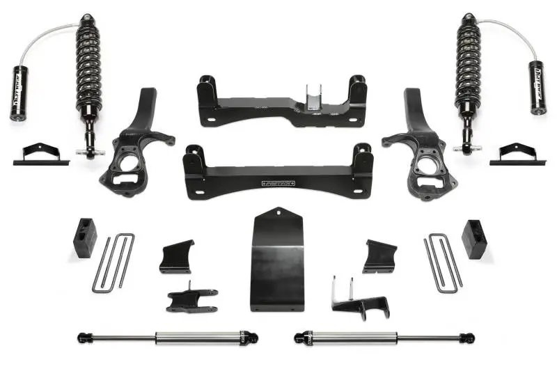 Fabtech 4-Inch Performance Lift System For 2019–2020 Gm K1500 Trucks With Trail Boss Or At4 Packages – Includes 2.5-Inch Reservoir And 2.25-Inch Coilovers 1