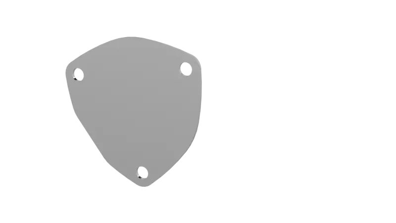 Qtp Bolt-On 3.5-Inch Exhaust Cover Plate – Qtec 3-Bolt Design 1