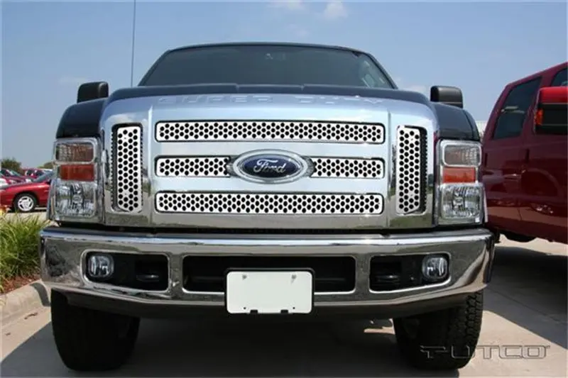 Putco Punch-Style Stainless Steel Grille Insert For 2008–2010 Ford Super Duty (Excludes Xl And Fx4 Trims) 1